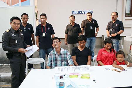 Somdee Yadthamtrai and three Cambodians were taken into custody by Rayong Immigration Police.